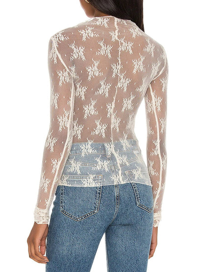 Long Sleeve Sheer Top