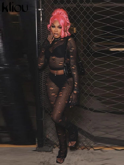 Sheer Mesh 2 piece Set