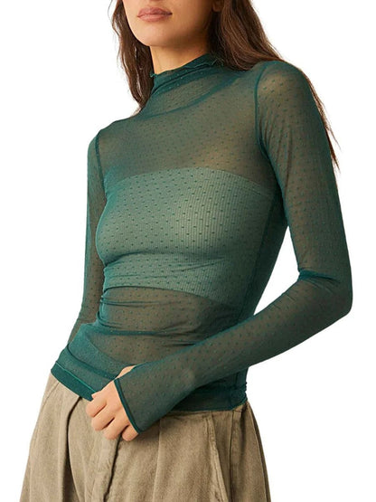 Transparent See Through Crop Top