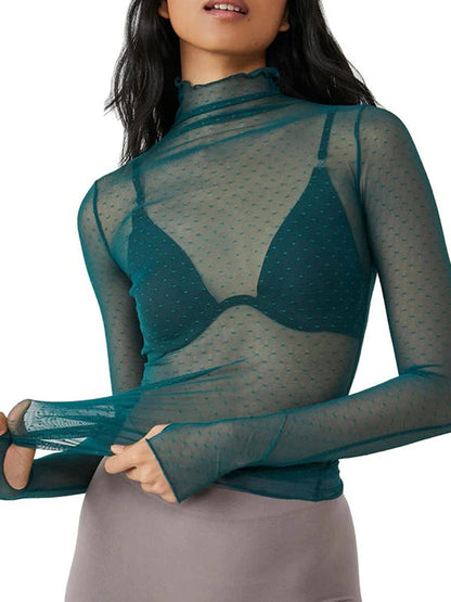 Women's Sheer Crop Top